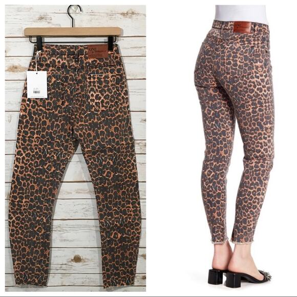 NWT One Teaspoon Black Cat Scallywags Frayed Jeans - 26 - Picture 2 of 10